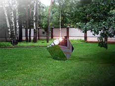 <ПРИРОДА В КУБЕ>
Арт-объект на загородном участке, 
20 соток, п. Бутово
Автор проекта: ГЕРАСИМОВА Елена